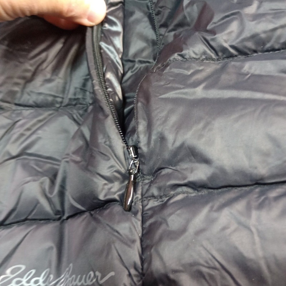 Eddie Bauer EB650 Down‎ Puffer Quilted Men's Black Jacket Size XL Packable Coat - Picture 7 of 14